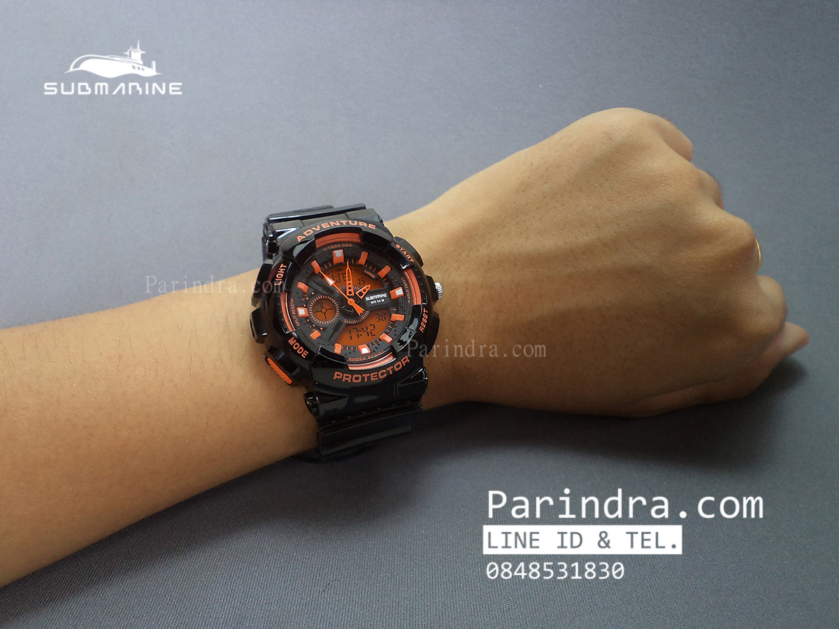 นาฬิกา US submarine Adventure Protector รุ่น TP3163L สีดำ-ส้ม