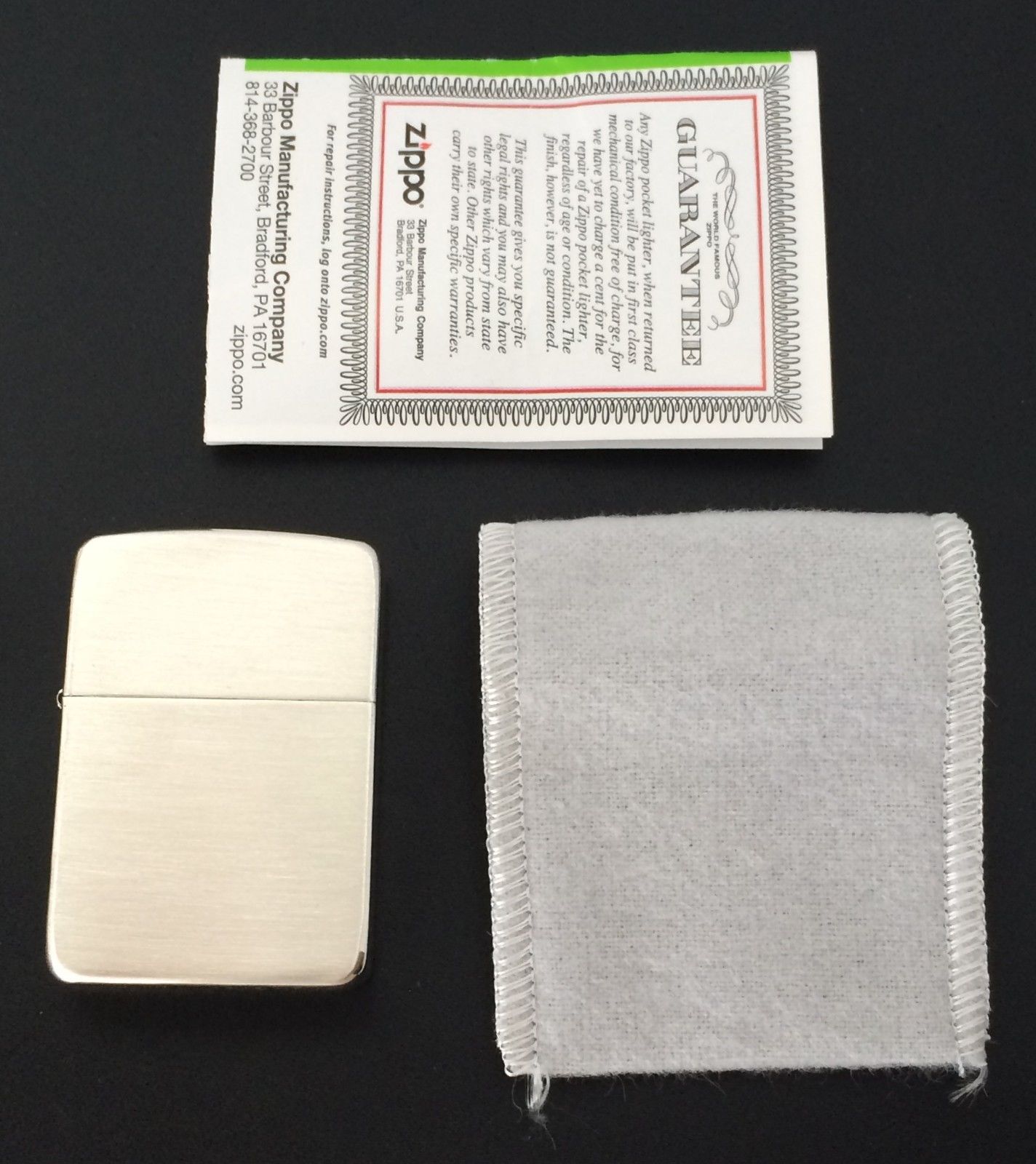 ไฟแช็ค Zippo แท้ ฺเคสผลิตจากเงินแท้ " Zippo 24 Sterling Silver Satin Lighter 1941 Replica™ " แท้นำเข้า 100%