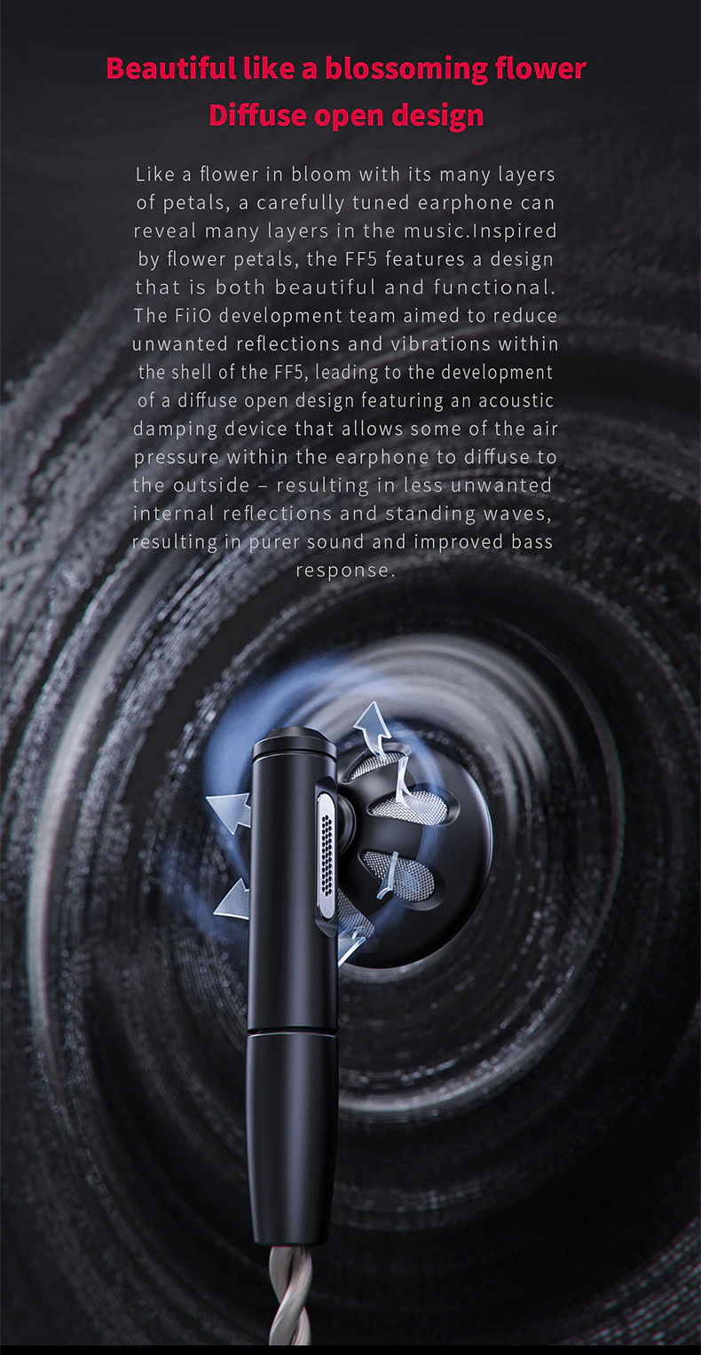 ขาย FiiO FF5 หูฟังเอียบัดไดรเวอร์ไดนามิก 14.2mmรุ่นใหม่ บอดี้อลูมิเนียม ถอดสายได้ ประกันศูนย์ไทย