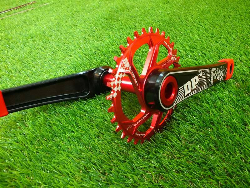 ชุดจาน DP+ 34t (Direct mount เหมือน sram) 11-12sp. แกนขาจาน 24mm. (มาพร้อมชุดกระโหลกแบริ่ง)