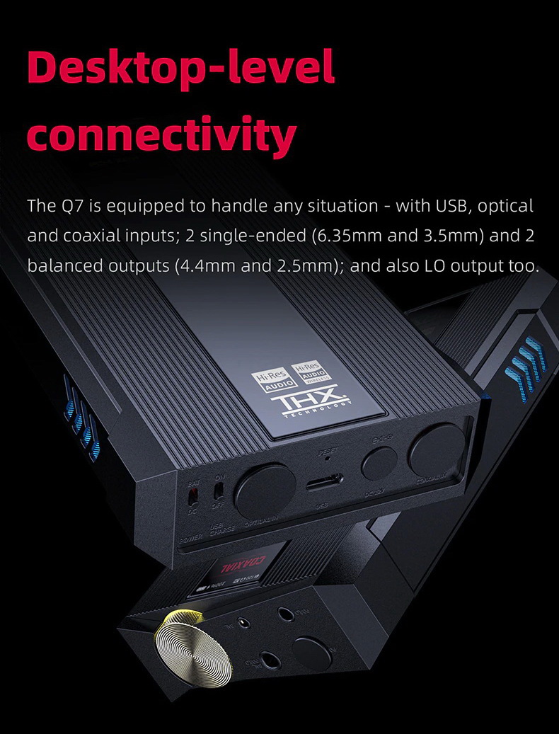 FiiO Q7 Bluetooth DAC/AMP พกพา ระดับเรือธง รองรับ Dual Hi-Res ประกันศูนย์ไทย