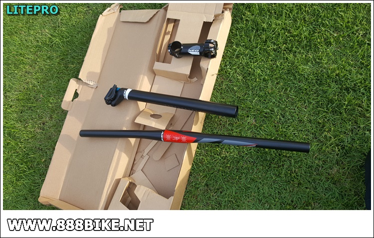 ชุดแฮนด์-เสตม-หลักอาน "LITEPRO" NEO SETSมีสีฟ้า