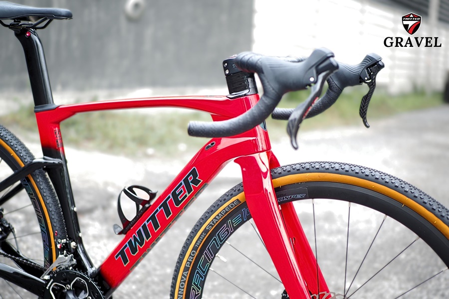 เสือหมอบ Twitter Gravel V2 24 เฟรมคาร์บอน ซ่อนสาย เกียร์ RETROSPEC 2*12 สปีด ล้อ 700C ปี 2022