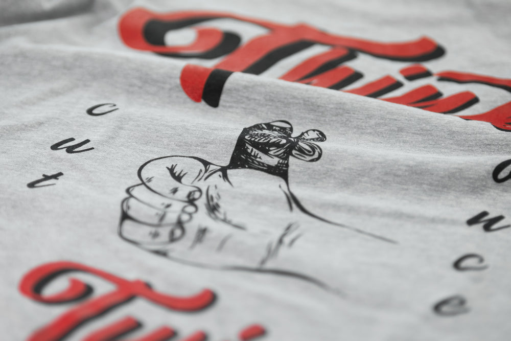 CRK T-Shirt SS "Oop" Heather Grey