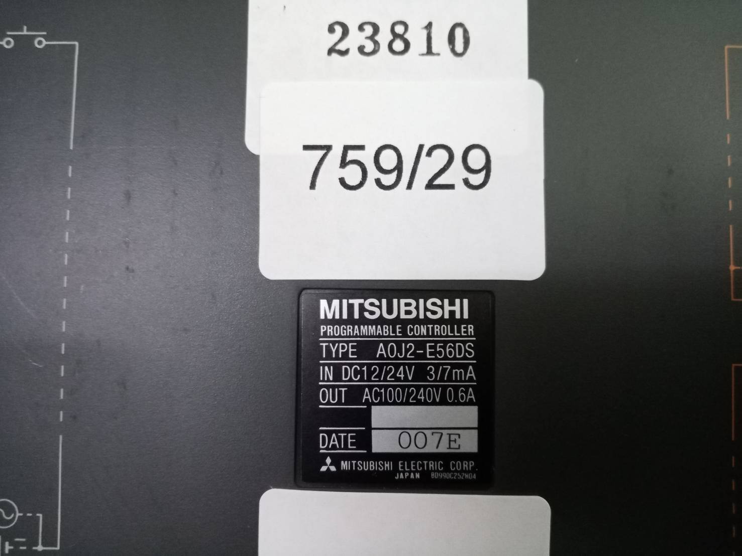 PLC “ MITSUBISHI ” รุ่น A0J2-E56DS