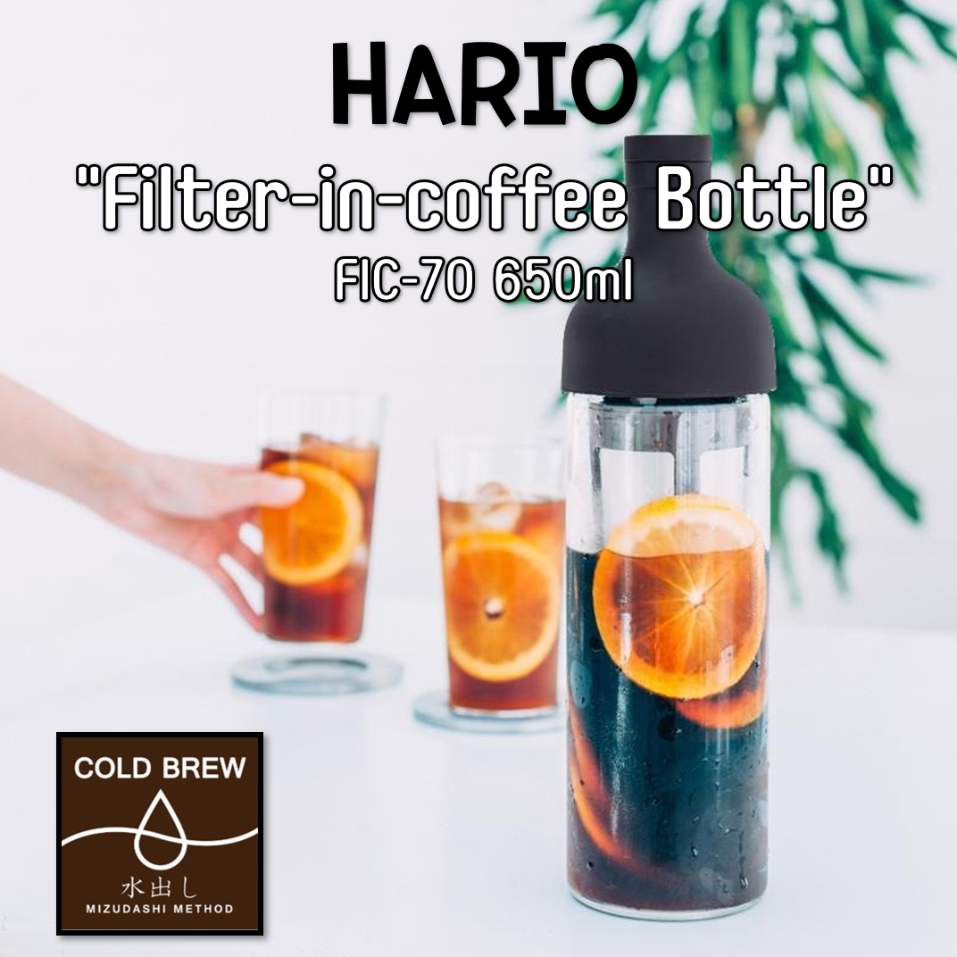 Hario “Filter-in-coffee Bottle” ขวดชงกาแฟสกัดเย็น ขนาด 650ml Cold Brew Tea FIC-70