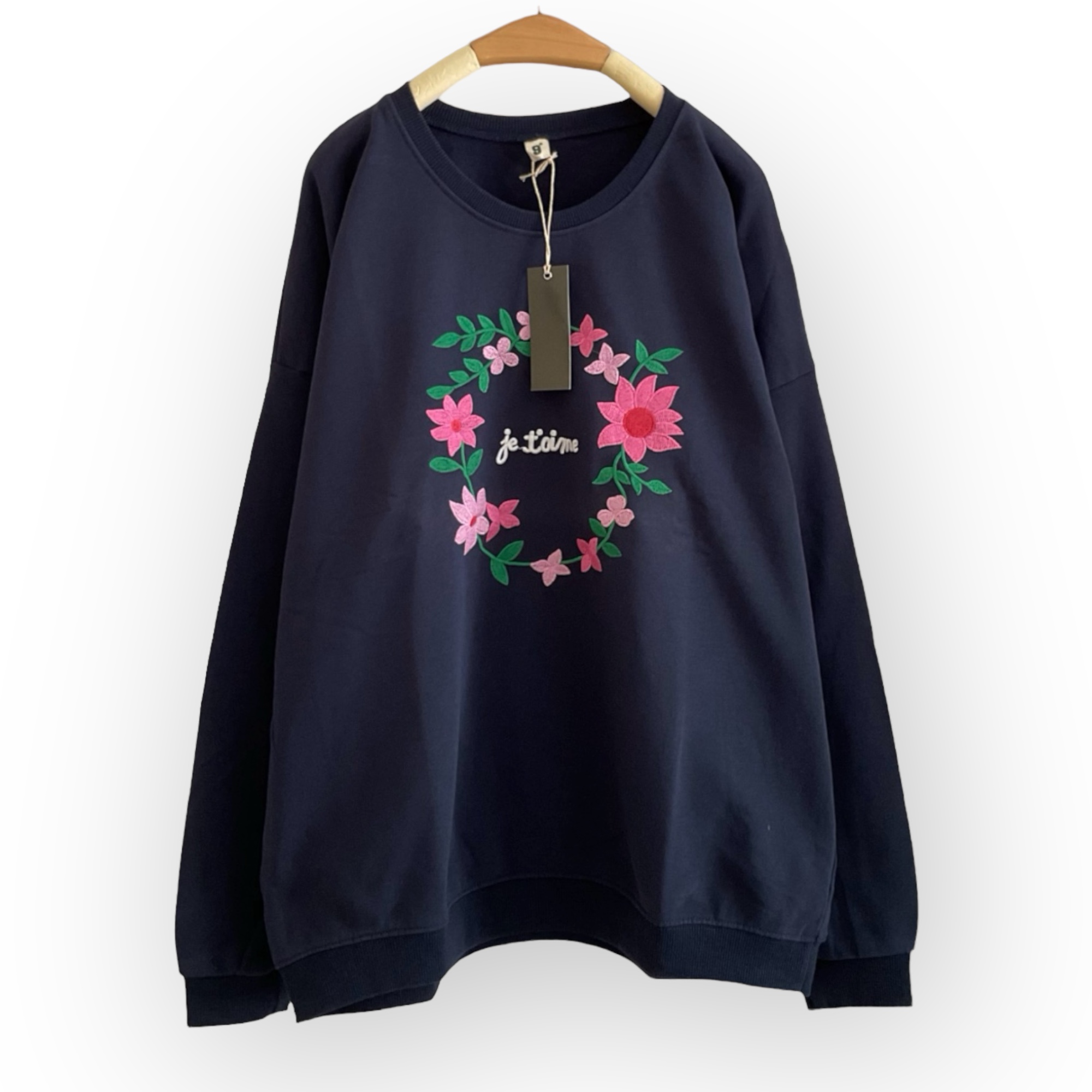 เสื้อยืดลายปักดอกไม้ 9am