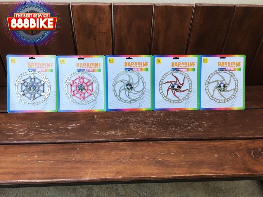 ใบดิสเบรค BARADINE DISC Brake ROTOR for Bicycle ,ขนาด160mm,180mm.มีหลายสี