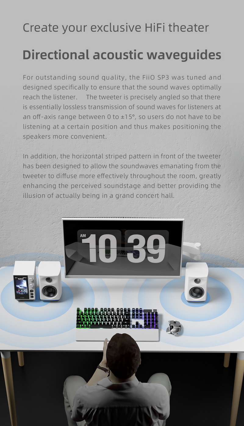 FiiO SP3 สุดยอดลำโพง Active Speakers ระดับ High Fidelity รองรับ Hi-Res ประกันศูนย์ไทย