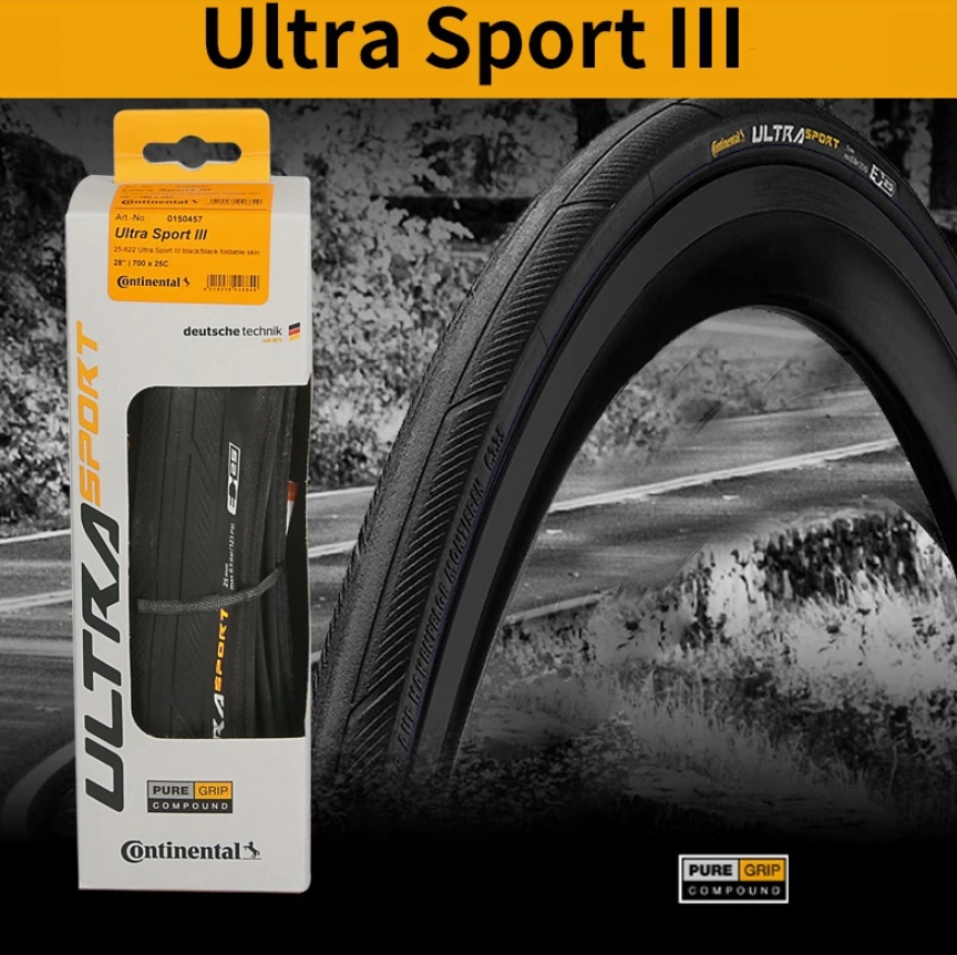 ยางนอกเสือหมอบขอบพับ CONTINENTAL ULTRASPORT 3 700x23c,700x25c,700x28c