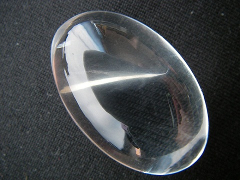 QU0023 แก้วขนไหมช่อแก้ว น้ำใส ช่อใหมเงิน ขนเหล็ก แร่เข็มพุ่งสูงนำสู่อนาคตให้สูงส่ง ขนาดเม็ดแก้ว 20.58x31.75x13.54 mm. นน. 61.24 ct.