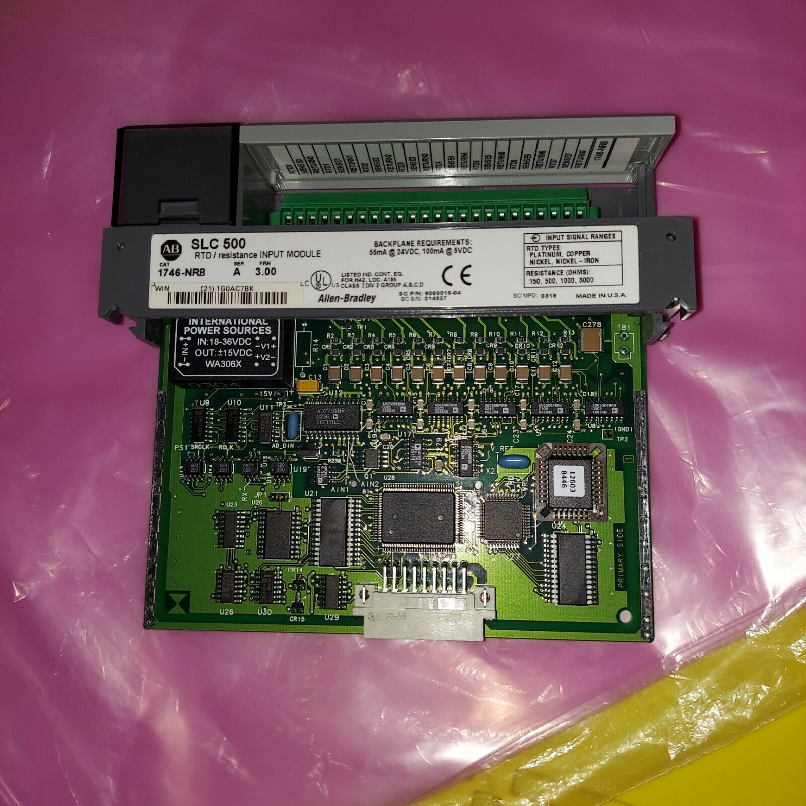 PLC " ALLEN-BRADLEY " รุ่น 1746-NR8