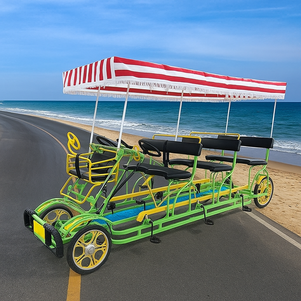 จักรยานแทนเด็ม 6-7 ที่นั่ง Great Rides GR-TB3-01 | Surrey Bike ท่องเที่ยว ชายหาด สวนสาธารณะ