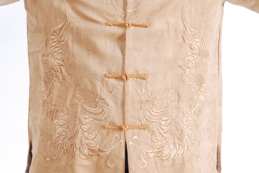 Pre-order ชุดจีน เสื้อจีนชาย แขนยาว สีทอง