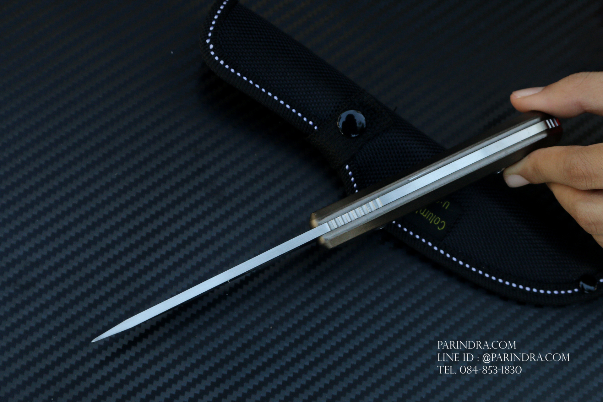 มีดใบตาย COLUMBIA K610 ทรงเปอร์เซีย ขนาด 8.5 นิ้ว ใบเงิน