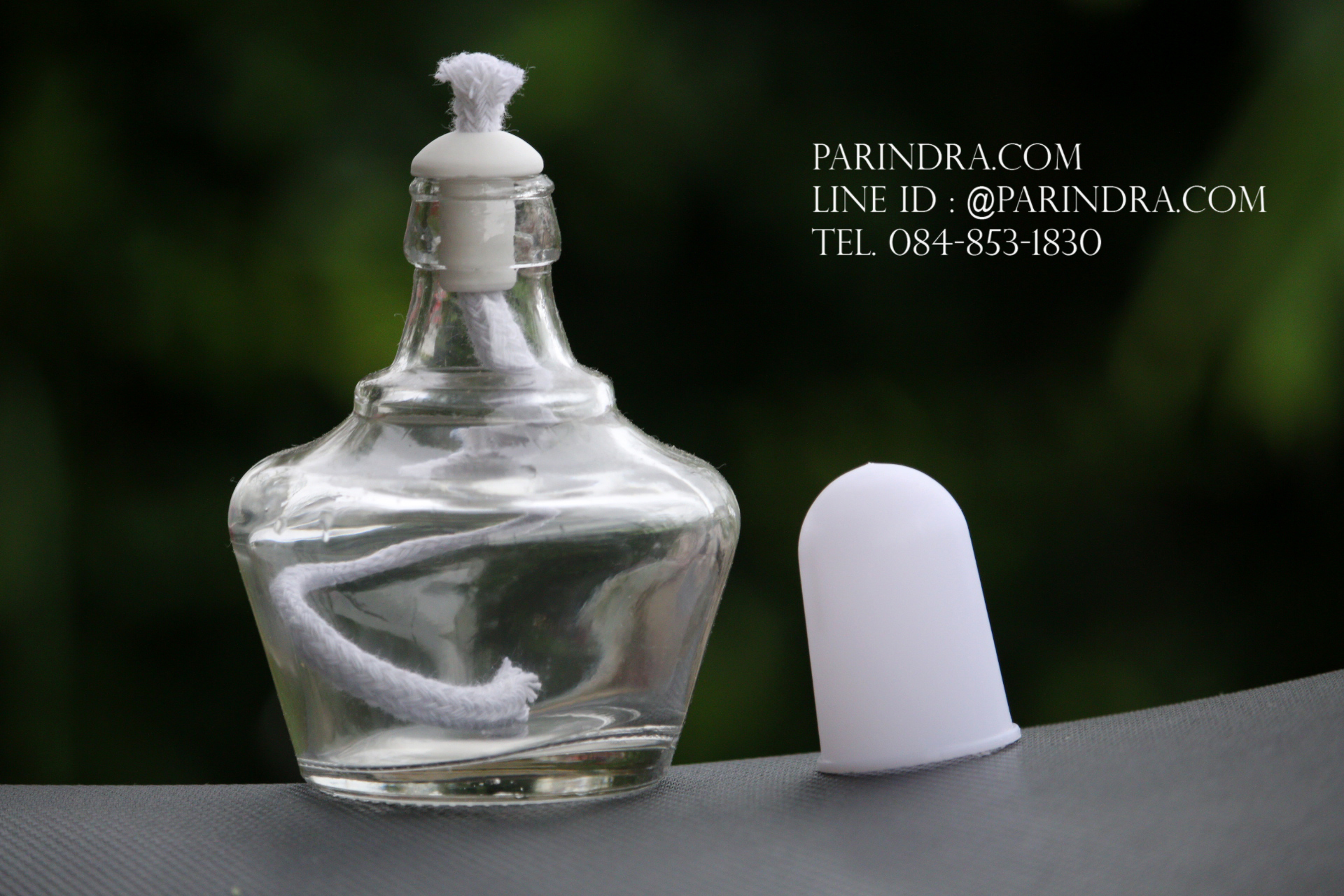 ตะเกียงแอลกอฮอล์แก้ว สวย คลาสสิก ขนาด 150 ml.