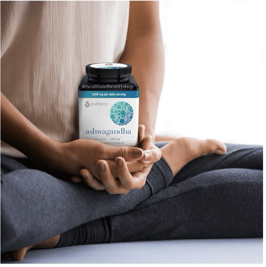 Youtheory, Ashwagandha 1000 mg 60 Vegetarian Capsules