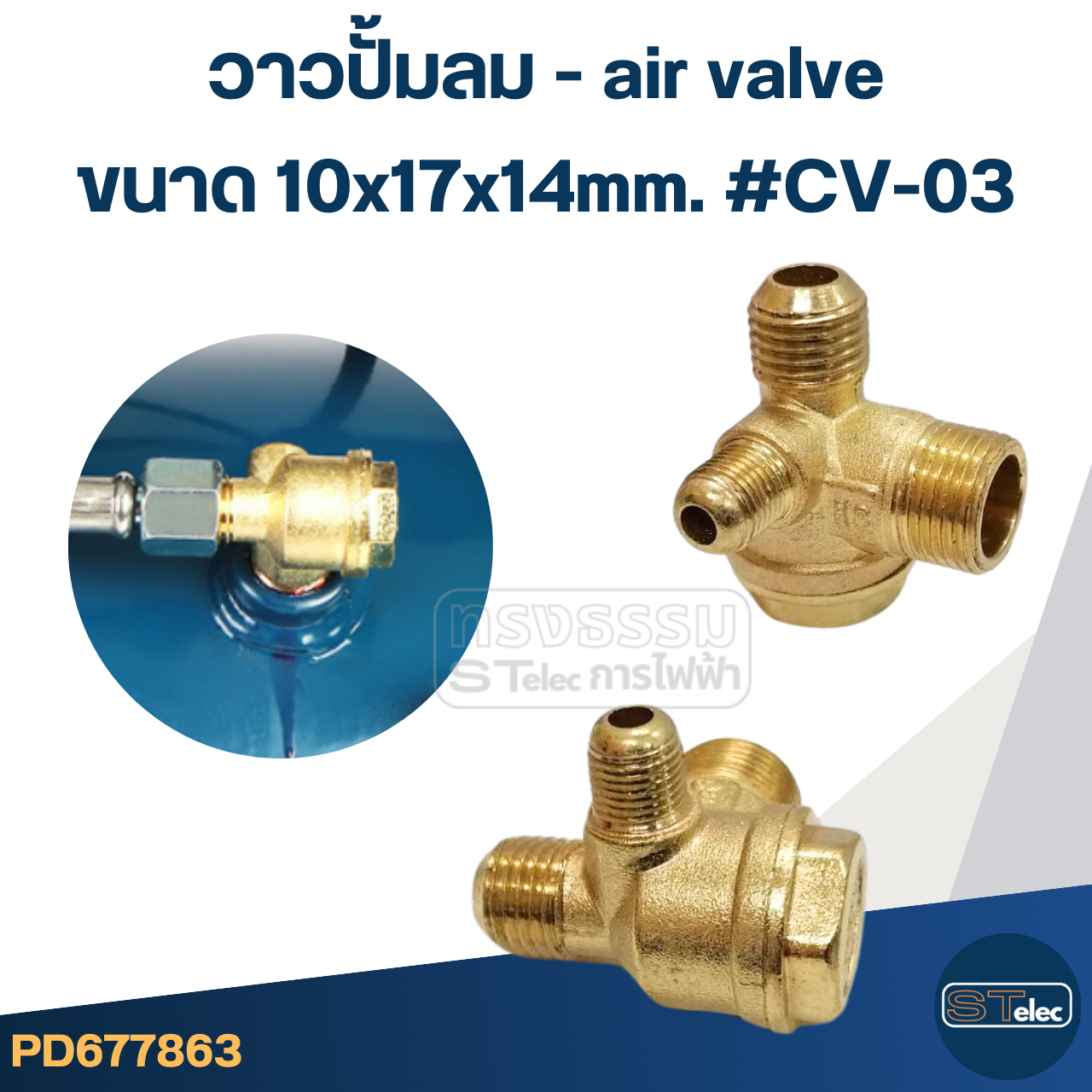 วาวปั้มลม - air valve, วาล์วกันกลับปั้มลม(ทองเหลือง)