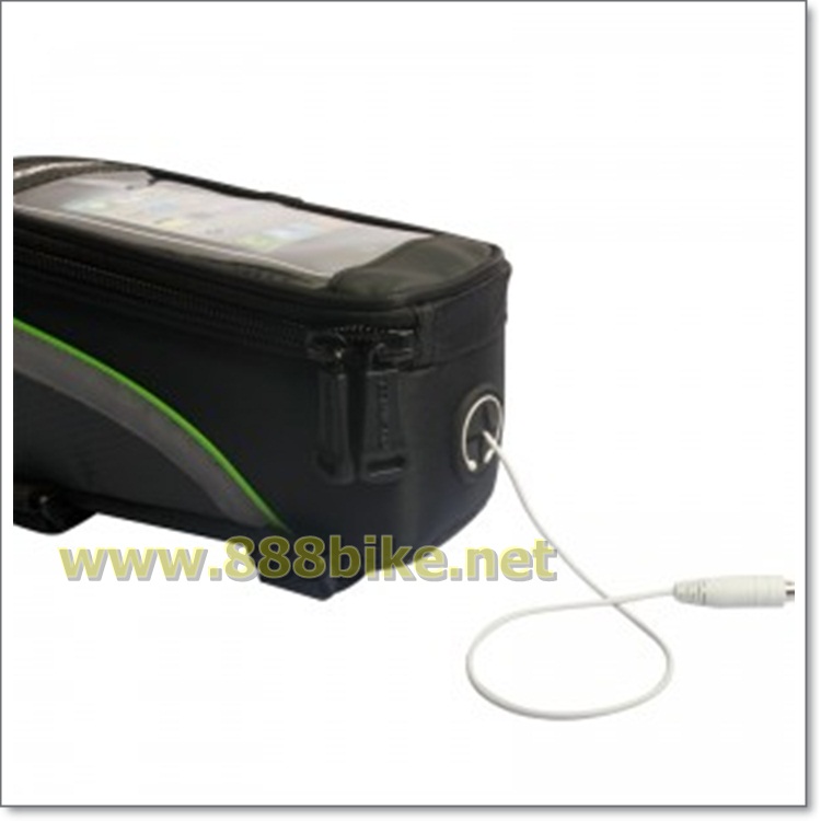 กระเป๋าใส่โทรศัพท์คาดเฟรม Roswheel Bicycle Front Top Tube Frame Bag Touch Screen Waterproof Storage Pack inches (L) , 12496