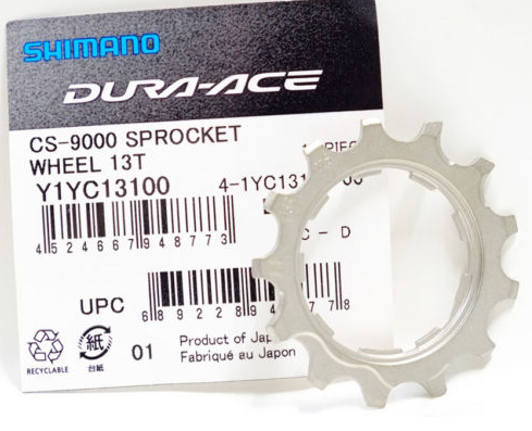 ใบสเตอร์ DURA-ACE, CS-R9100, ขนาด 13T, (11-25,11-28,11-30T) ใช้แทน CS9000 ได้