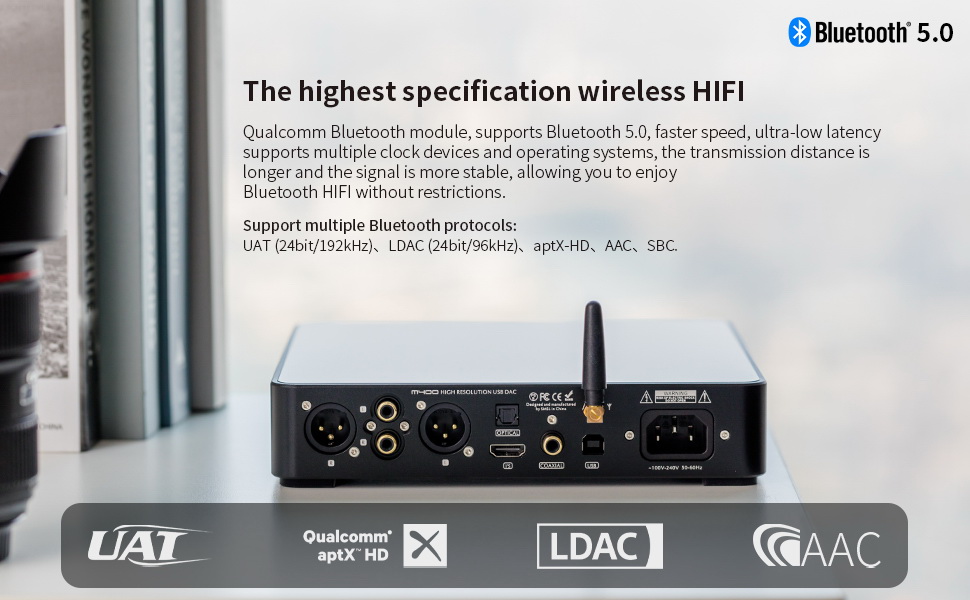 ขาย SMSL M400 DAC ตั้งโต๊ะระดับ High-End รองรับ MQA, UAT, LDAC ประกันศูนย์ไทย