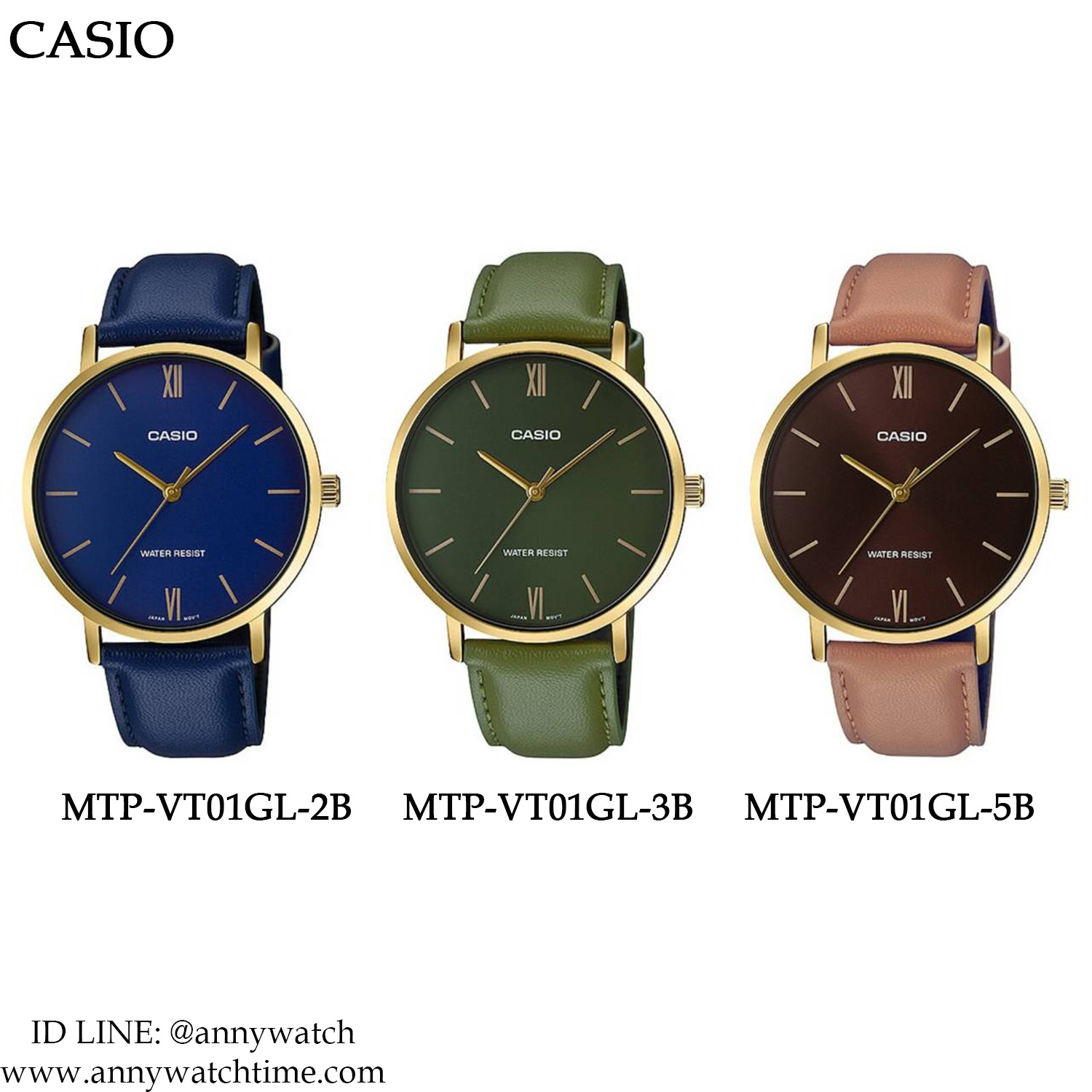 CASIO MTP-VT01GL-3B