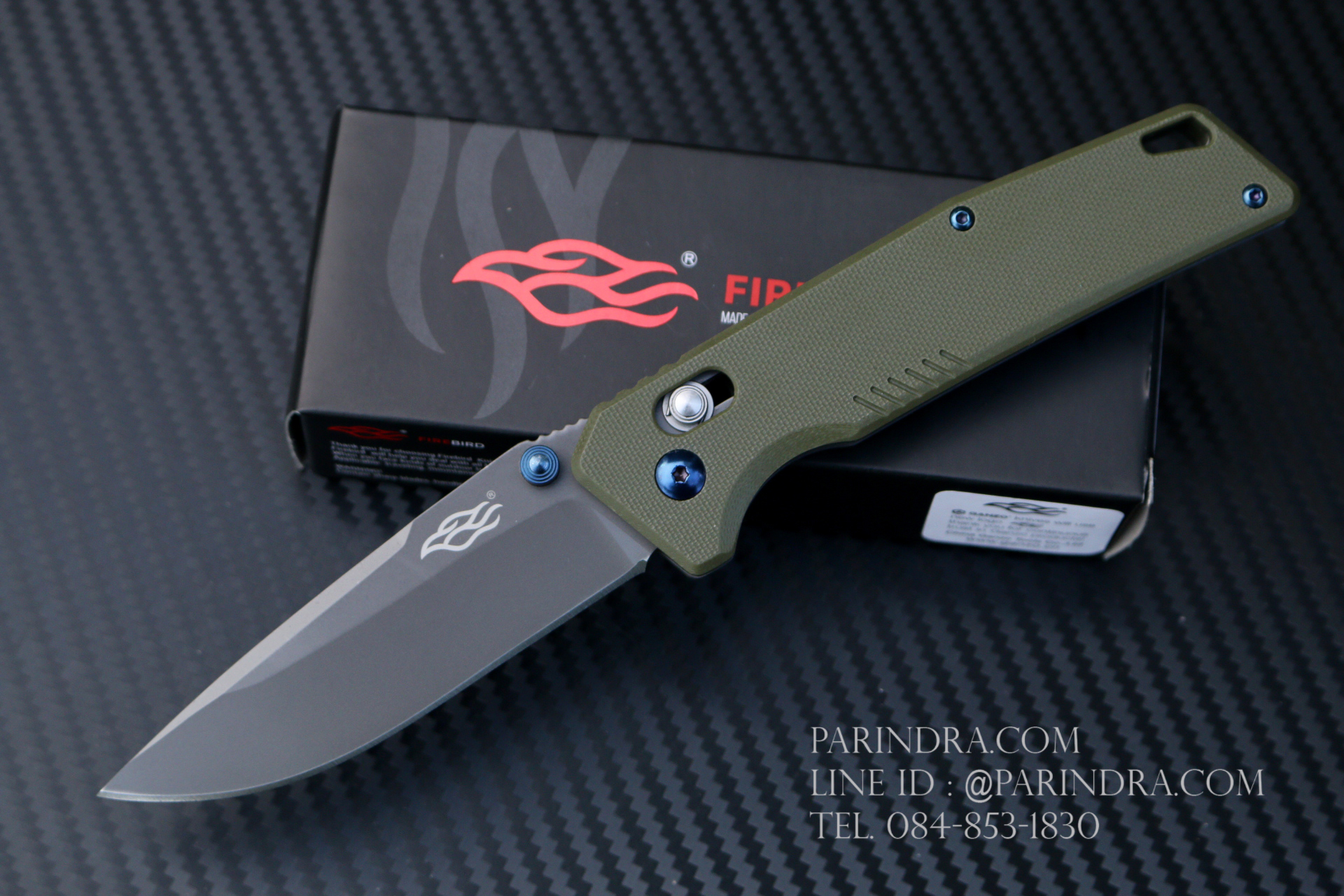 มีดพับ Ganzo Firebird รุ่น FB7603 GR ด้ามสีเขียว ของแท้ 100%