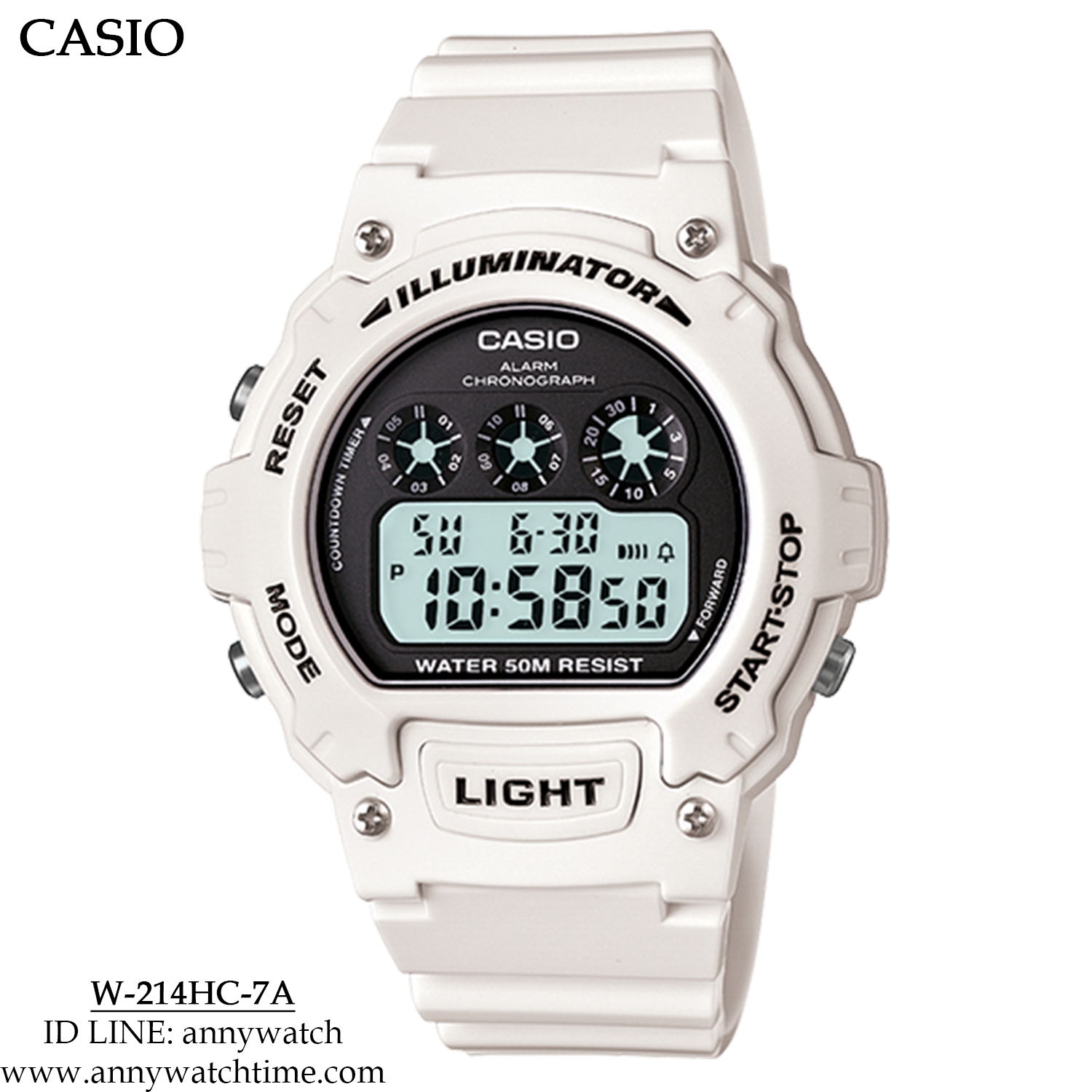 CASIO W-214HC-7A