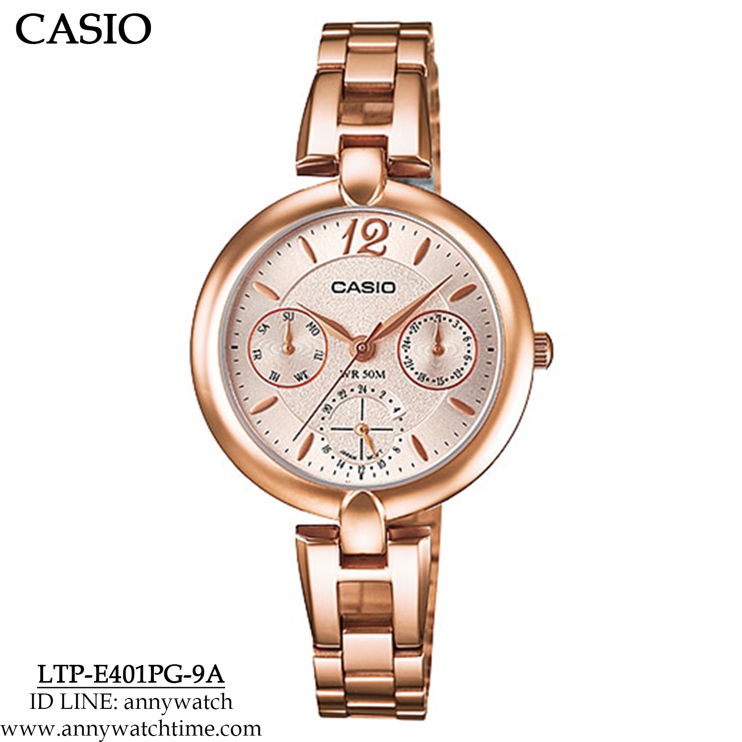 CASIO LTP-E401PG-9A