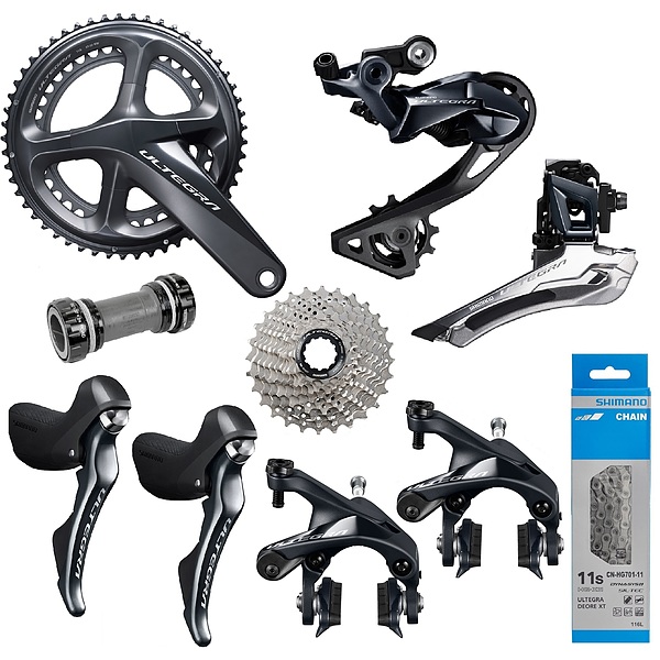 Shimano Ultegra groupset 22, R8000,2x11 speed Rim brakes