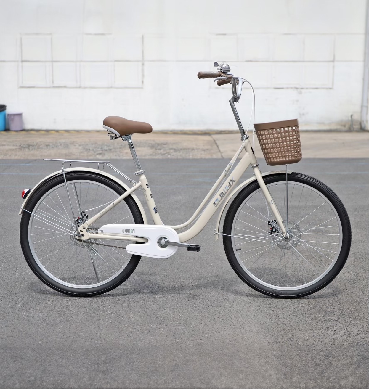 Xaming 18" children's bicycle, 18-inch wheels, classic front basket