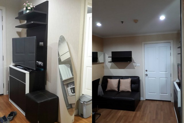 ให้เช่าคอนโด ลุมพินี เพลส รัชโยธิน ตึก D 28 ตร.ม.เฟอร์ครบ มีเครื่องซักผ้า ใกล้ BTS รัชโยธิน