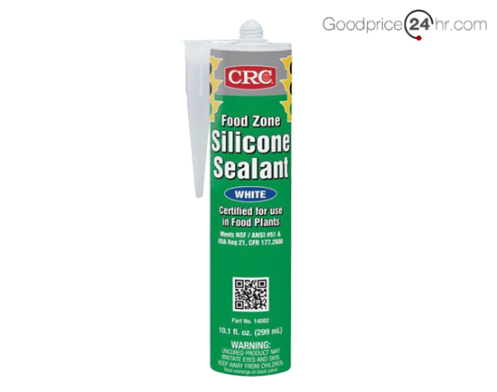c-190. CRC FOOD ZONE SILICONE SEALANT WHITE 300ML - FZ14082 ซิลิโคนยาแนว (สีขาว) สำหรับอุตสาหกรรมผลิตอาหาร