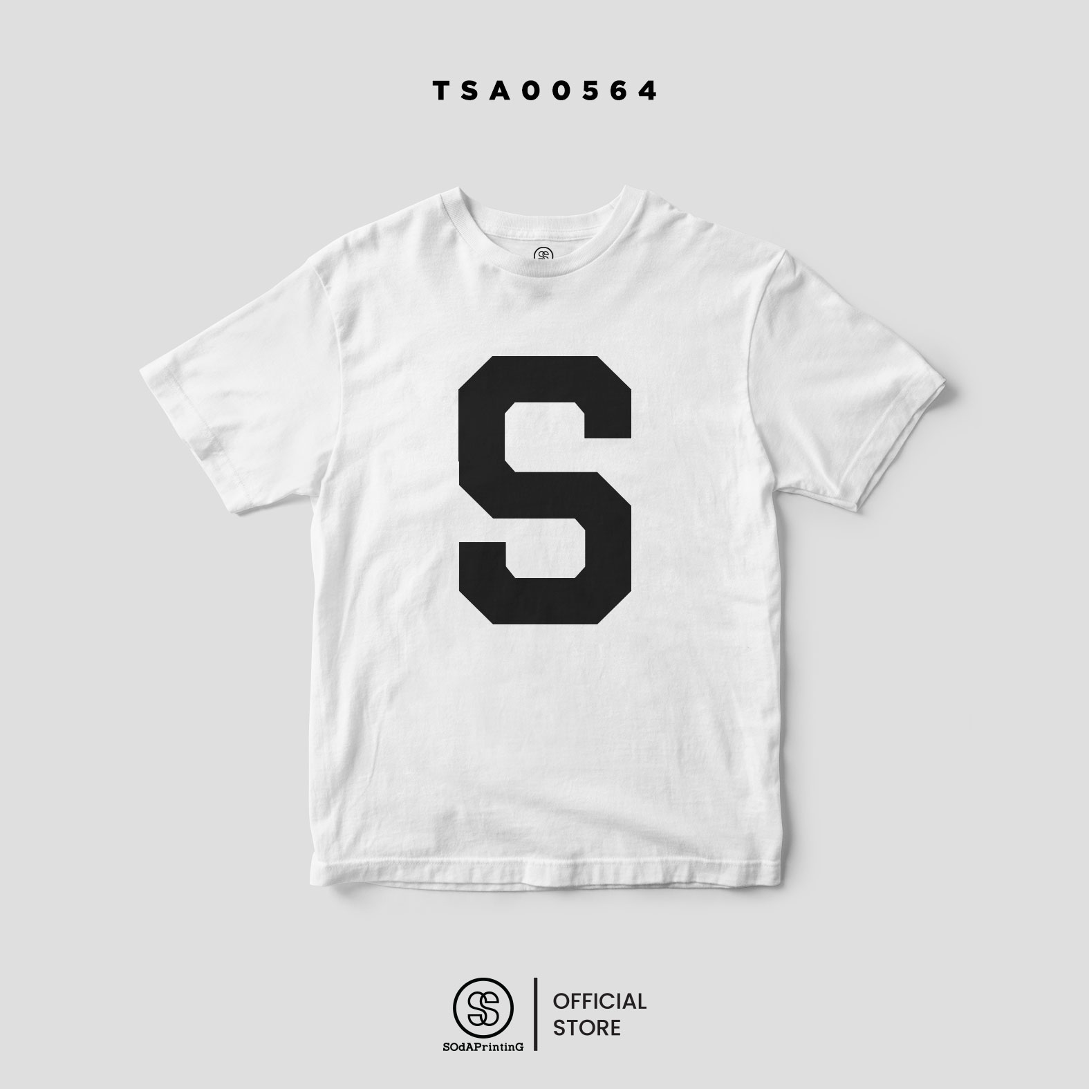 เสื้อยืด พิมพ์ลาย SD สีขาว-สีดำ รหัส TSA00564-TSA00565 #เสื้อ #เสื้อยืด #SOdAPrintinG