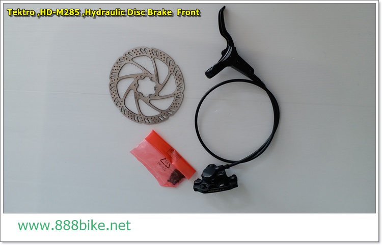 ดิสเบรคน้ำมัน Tektro HD-M285 Hydraulic Disc Brake (หน้า หรือ หลัง) มือเบรค+คาลิปเปอร์+ใบดิสเบรค+สาย