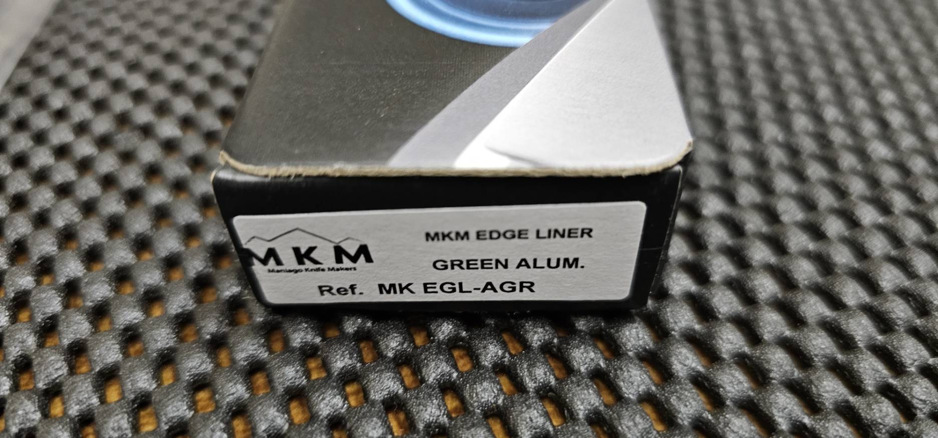 MKM Edge Liner Lock Knife Green Aluminum (2.9" Satin) EGL-AGR