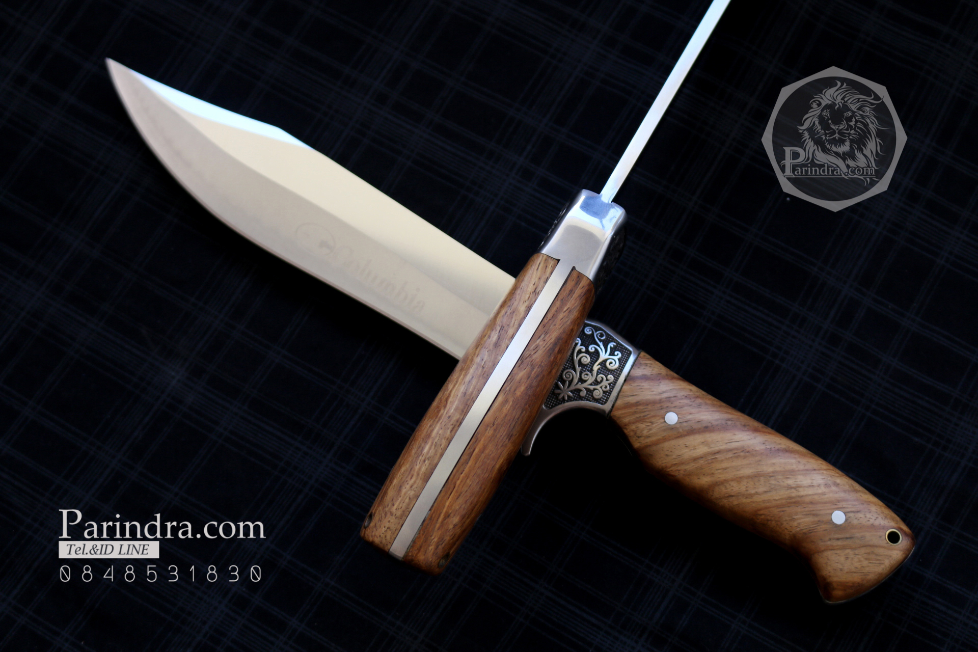 มีด Columbia รุ่น A3142 ด้ามไม้คลาสสิค ใบมีดออกแบบสวย ขนาด 12.5 นิ้ว