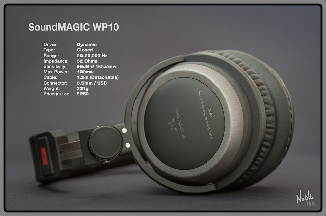 ขาย หูฟัง SoundMagic WP10 สุดยอดหูฟังไร้สายที่มาพร้อม USB DAC + Amplifier ภายในตัวแบบ Digital Wireless Headphone ด้วยระบบ 2.4Ghz ส่งสัญญาณได้ไกลถึง50เมตร