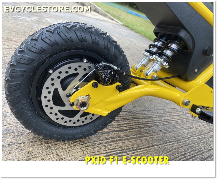 สกู๊ตเตอร์ไฟฟ้า PXID F1 ELECTRIC SCOOTER โช๊คหน้า+หลัง มอเตอร์ 500 วัตต์ ความเร็วสูงสุด 45กม./ชม, 10Ah 48V (30กม.) เดินทางได้ 30-40 กม.