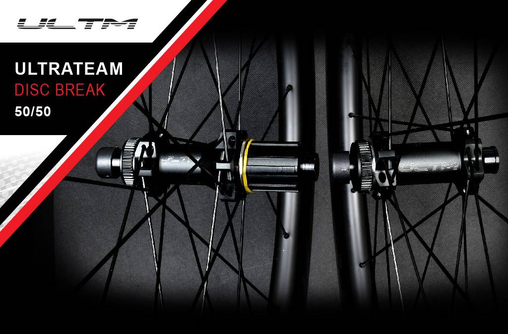 ULTRATEAM DISC BRAKE 45/45 CARBON WHEELSET 11 Speeds matt/black