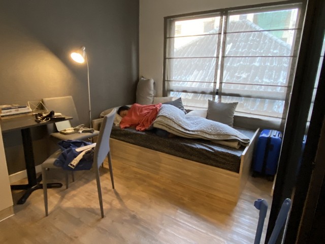 ให้เช่าคอนโด เอช ทู รามอินทรา 21 ห้อง 45 ตร.ม. 2 ห้องนอน เฟอร์ครบ แอร์ 3 เครื่อง ใกล้บิ๊กซี