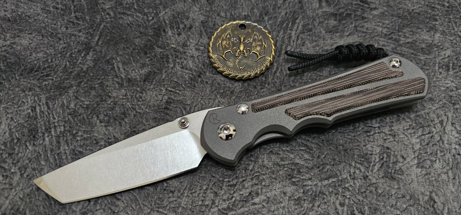 Chris Reeve Large Inkosi Inlay Tanto Natural Canvas Micarta CPM MagnaCut