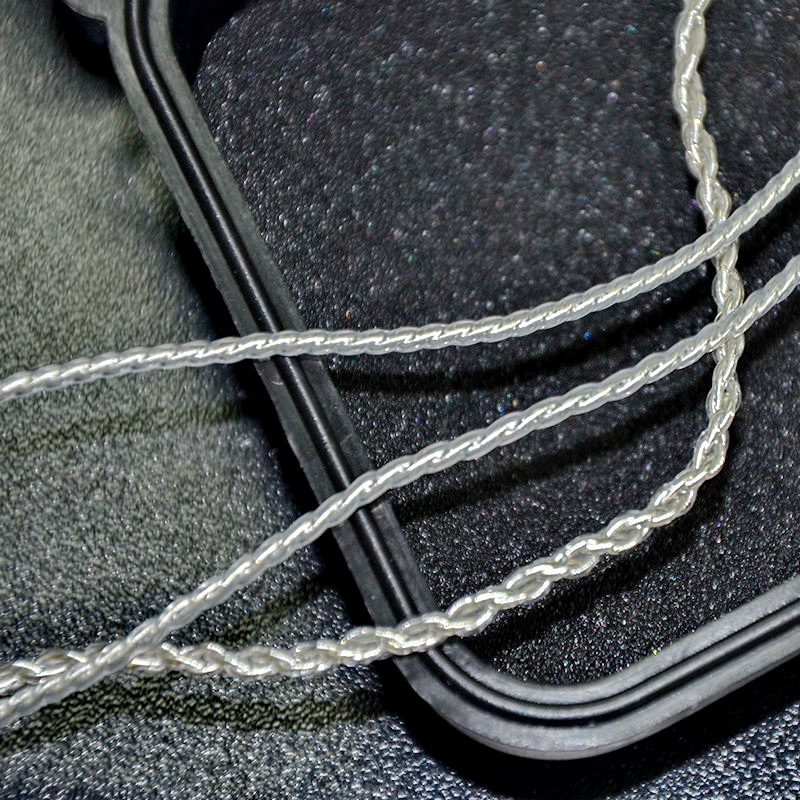 ขายสายเปลี่ยนหูฟัง KZ ZS3 / ZST / ED12 สายทองแดงชุบเงินถัก