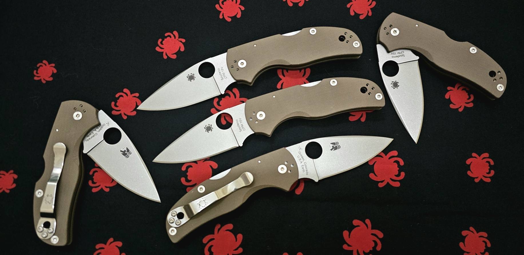 Spyderco Native 5 Lockback Knife Brown G-10 (3" Satin CPM 15V)