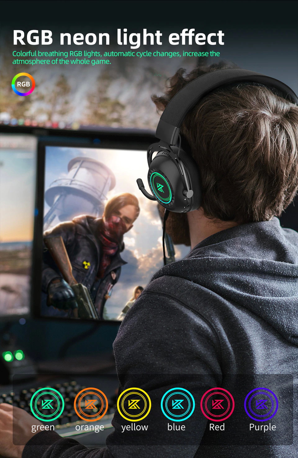 ขาย KZ GP20 หูฟัง Wireless Headphone ราชันย์แห่งเกม ประกันศูนย์ไทย