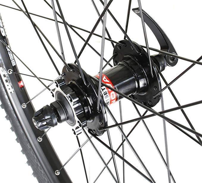 ดุมเสือภูเขา ดุมดิส Novatec 6 รู ซีลแบริ่ง D042SB+D841SBT หน้า/หลัง 32H โม่อลู สีดำ และสีแดง ปี 2019