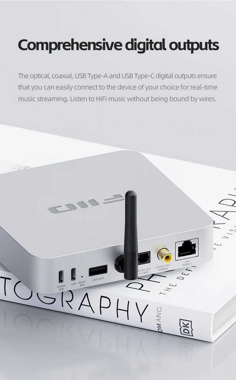 FiiO SR11 เครื่องรับเพลงสตรีมมิ่งแบบ Lossless ประสิทธิภาพสูง รองรับ AirPlay, Roon Ready ประกันศูนย์ไทย