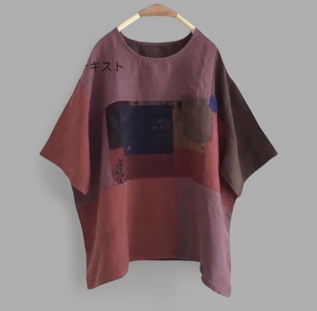 เสื้อผ้าลินินต่อลายแต่งกระเป๋า