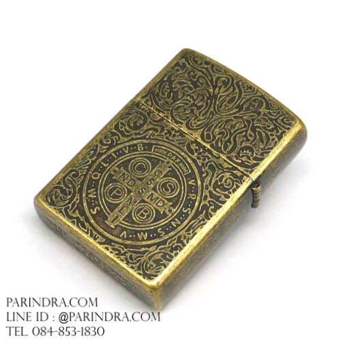 ไฟแช็กน้ำมัน ZORRO Lighter ทองเหลืองทั้งตัว Constantine