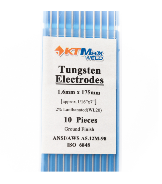 ลวดทังสเตนสีฟ้า 1.6MM เครื่องเชื่อม เคที แม็กซ์ เวลด์ รุ่น WL20 (10PCS/1PAC) Pn.KT-M022-WL16 ##